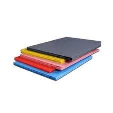แผ่นพลาสติกลูกฟูกรีไซเคิลสีน้ำเงินแดง PP Corrugated Board 10 มม