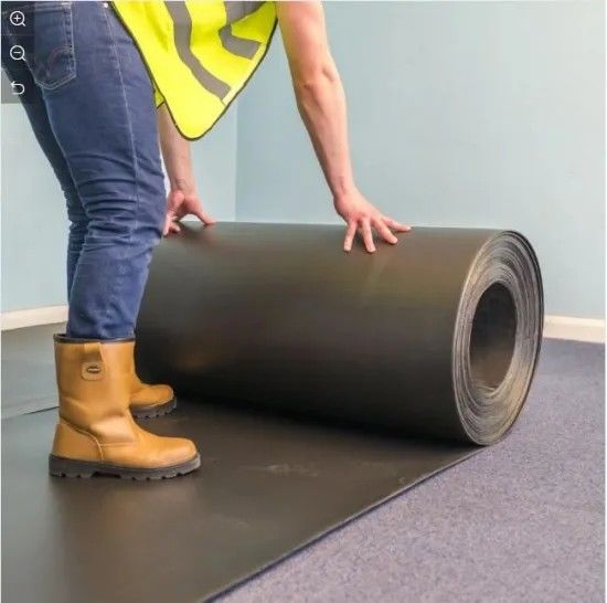แผ่น คอร์ฟลูต สีดำ 6mm 8mm Correx Floor Protection Roll