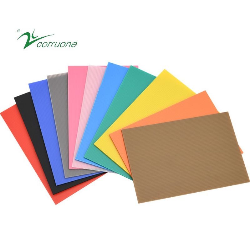คอร์ฟลูต สีดำ 2400 X 1200 Correx แผ่นป้องกันพื้น 2mm-12mm