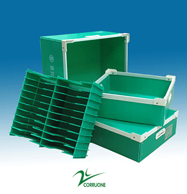 กระเจี๊ยบเขียวพับกล่องกระดาษ PP Correx Storage Corrugated PP Box