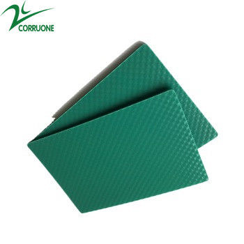 แผ่นพลาสติกลูกฟูกสี 4X8 PP แผงรังผึ้ง สีเขียว