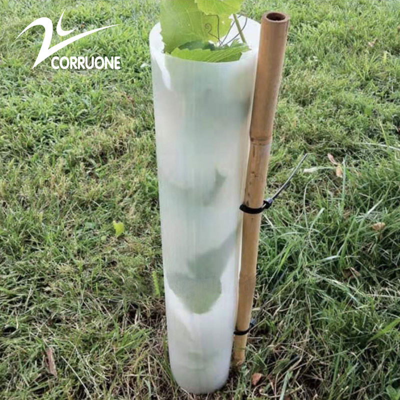 ป้องกันต้นไม้จากพลาสติก PP แบบคลื่นยืดหยุ่นที่สามารถปรับแต่งและกันน้ําได้