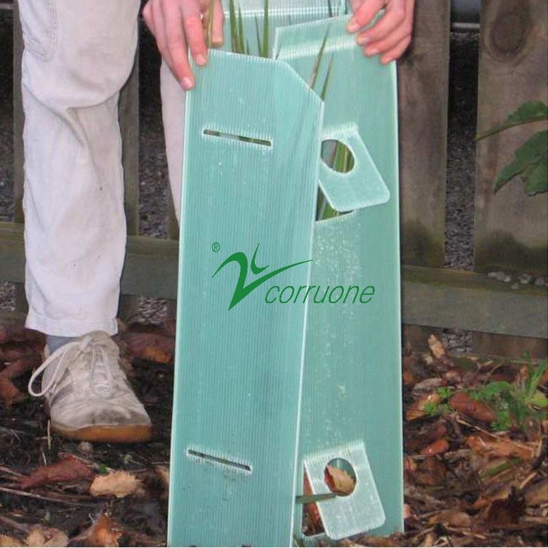 Coroplast Plastic Tree Trunk Covers Corrugated Plastic Tree Guard ป้องกัน